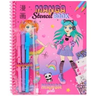 MANGA KAWAII Książka do Projektowania + Szablony + Naklejki + Markery