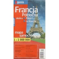FRANCJA PÓŁNOCNA mapa samochodowa