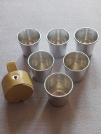 POZNAŃ KIELISZKI TURYSTYCZNE NA RYBY / GRZYBY NOWE W ETUI 6 SZTUK