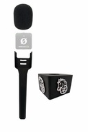 Uchwyt tyczka do mikrofonu Rode Interview Go + kostka reporterska + pianka