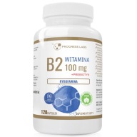 Suplement diety Progress Labs witamina B2 100 mg ryboflawina kapsułki