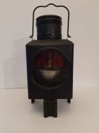 VINTAGE NIEMIECKA LAMPA NAFTOWA SYGNALIZACYJNA KOLEJOWA