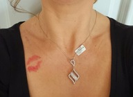 srebrna zawieszka z cyrkoniami * *NOWA