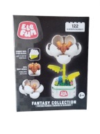 Klocki Elefun Fantasy Collection Kwiatek w Doniczce Biały 122 el. Klocki 3D