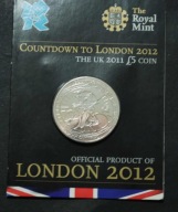 Wielka Brytania - 5 Funt 2011 rok - Odliczanie , kolarstwo -mennicza