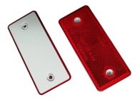 Odblask Światło Odblaskowe CZERWONY TYLNY 69x31,5 z otworami 2 szt.