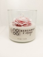 KWIATOWA DEKORACYJNA ŚWIECA SOJOWA - PIWONIA - NOOA