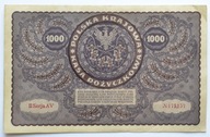 1000 marek polskich 1919 II Serja AV stan +III