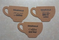 Podkładki korkowe w kształcie filiżanki 3 szt. dla WOŚP