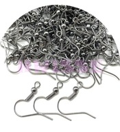 Bigle metalowe kuleczką i sprężynką Czarny Black