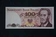 Banknot Polska PRL 100 złotych seria MK 1986 rok stan 1/1- !!!