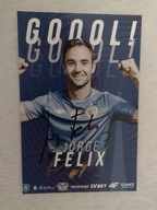 Zdjęcie 10x15 autograf Piast Gliwice Gol Jorge Felix sezon 2023/24