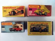 Stare modele MATCHBOX z opakowaniem 4 sztuki