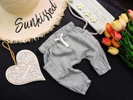 Lindex - Świetne spodnie len lato bojóweczki 50