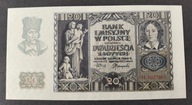 Banknot 20 zł Polska 1940, stan 1/1+, seria N