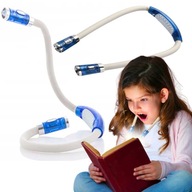 Lampka na szyję LED do czytania 3 tryby świecenia regulowane ramiona