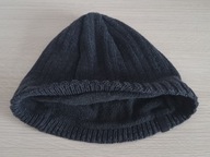 CIEPŁA SZARA CZAPKA ZIMOWA BLWR BEANIE Z POLAROWĄ PODSZEWKĄ UNISEX