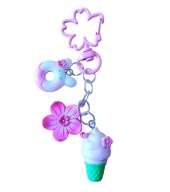 Brelok "Japońskie słodycze", ciastka i lody