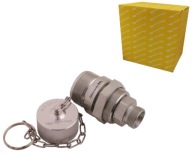 Zawór gniazdo M22x1.5 z aluminiową osłoną Waryński