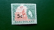Basutoland * 5c nadruk QEII kolonie angielskie brytyjskie