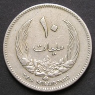 Libia 10 millim 1965