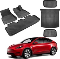 Kompletny zestaw dywaników przednich i tylnych i mata do bagażnika model Y