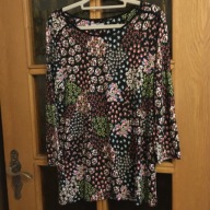 BLUZKA TU (L) KOLOROWA KWIATKI