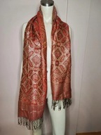 Szal w orientalny wzór z frędzlami (10)