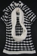 30 MALENE BIRGER Sweter Zmysłowy Kołnierz Pepita S