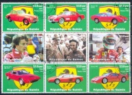 T.0900 Znaczki seria 9zn. Motoryzacja sam. Ferrari