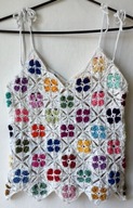 Top nowy patchworkowy szydełkowy Rozmiar 34 / 38