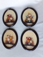 OBRAZY OLEJNE NA PŁYCIE-4 SZT