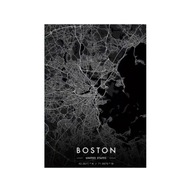 Plakat „Mapa Miasta” – Minimalistyczny Plakat Mapowy