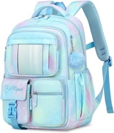 Tornister plecak szkolny Tanou dla dziewcząt, niebieski, wodoodporny