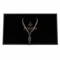 Gotycki Naszyjnik KRAWATKA Łańcuch Kolce Kółka STAL