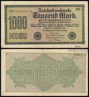 BNN - NIEMCY 1000 Marek 1922 # P76c # NF - Ub 642767 * # znak wodny F # VF