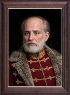 Obraz Józef Bem portret w drewnianej ramie ze szkłem