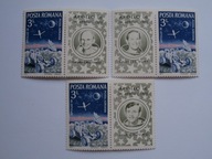 Rumunia - APOLLO 16 - Kosmos - Mi. 3022 z przyw. x 3 z bl.95 **