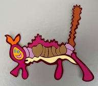 Naklejka Dzierdziel ręcznie wycinana z folii winylowej unikat, 100% na WOŚP