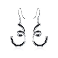 Kolczyki s23 Platerowane Platyną CZ / Spinel – Franko