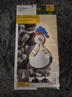 Metalowy pingwin świąteczny Livarno Home – dekoracja bożonarodzeniowa