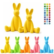 Zestaw Zając 18 cm i Duży 25 cm – Nowoczesna Dekoracja Wielkanocna