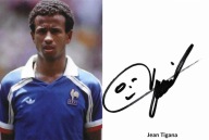 Autograf Jean Tigana, Francja, złoto ME 1984 i brąz MŚ 1986