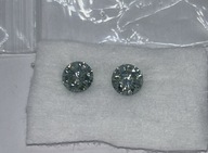 Moissanite, moissanit 3,53 ct jak brylant, diament, piękne na kolczyki