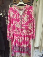 Sukienka różowa wiskoza Italy, Uni !!!