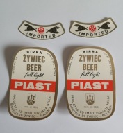 ETYKIETA PIWA ŻYWIEC BEER BROWAR ŻYWIECKI PIAST FULL LIGHT NOWA