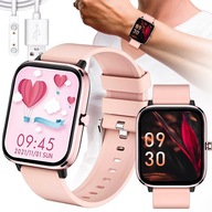 SMARTWATCH DAMSKI ZEGAREK POWIADOMIENIA PL MENU ROZMOWY PRO DLA KOBIETY RÓŻ
