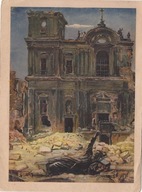 WARSZAWA KOŚCIÓŁ ŚW. KRZYŻA RUINY MAL. IWANOWSKI