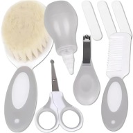 DUŻY ZESTAW PIELĘGNACYJNY DLA DZIECI NIEMOWLĄT AKCESORIA KOSMETYCZNE +ETUI