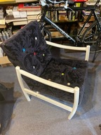 Fotel PRL lisek profesjonalnie odrestaurowany